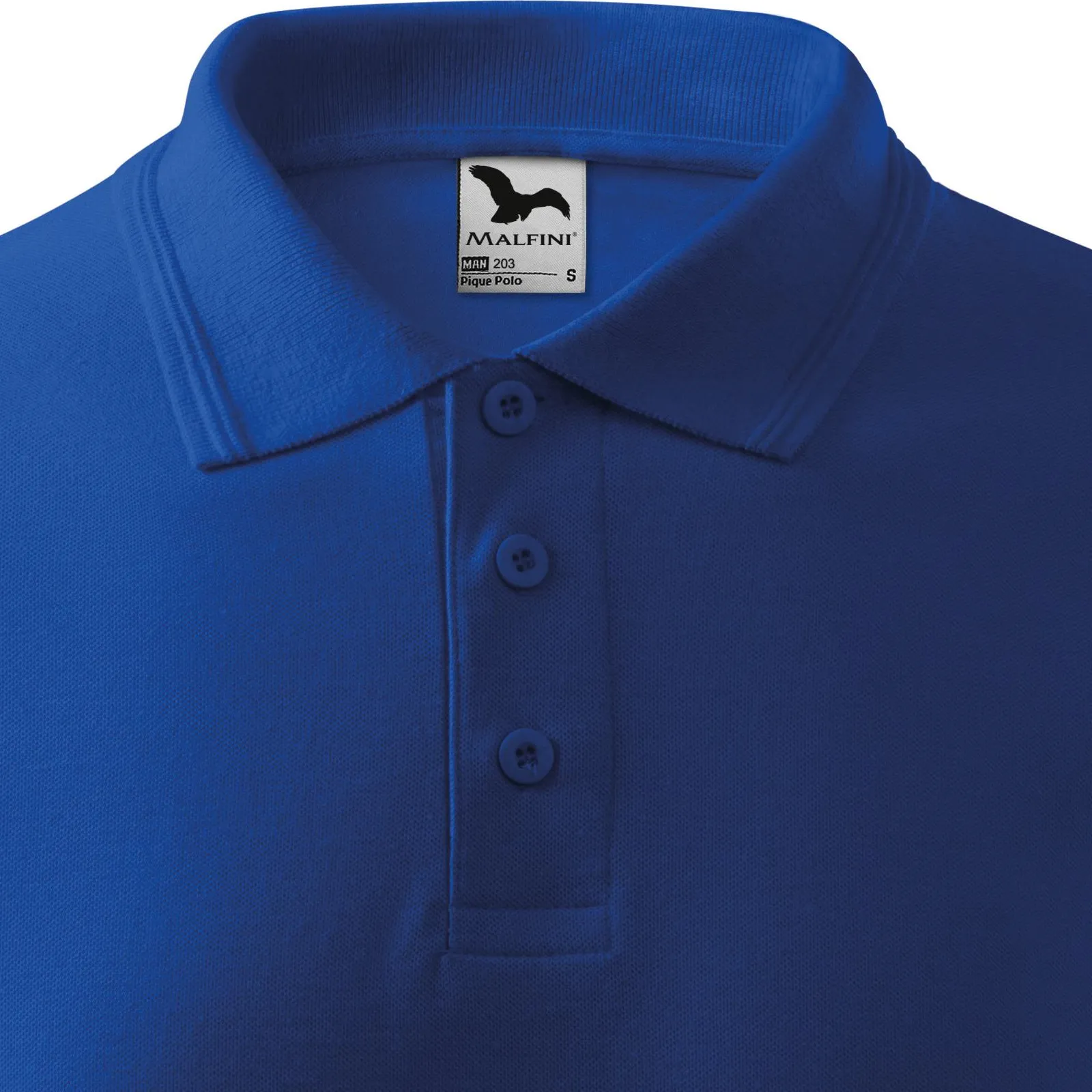 Los poloshirt voor heren - Sluiting met 3 knopen