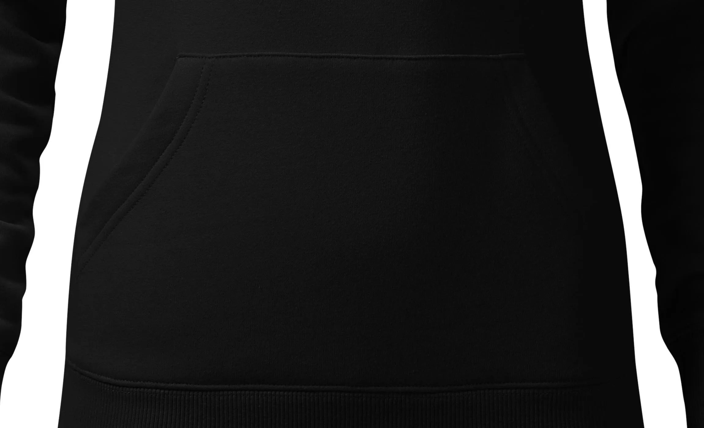 Damessweatshirt met capuchon zonder rits - kangoeroe-achtige buidel