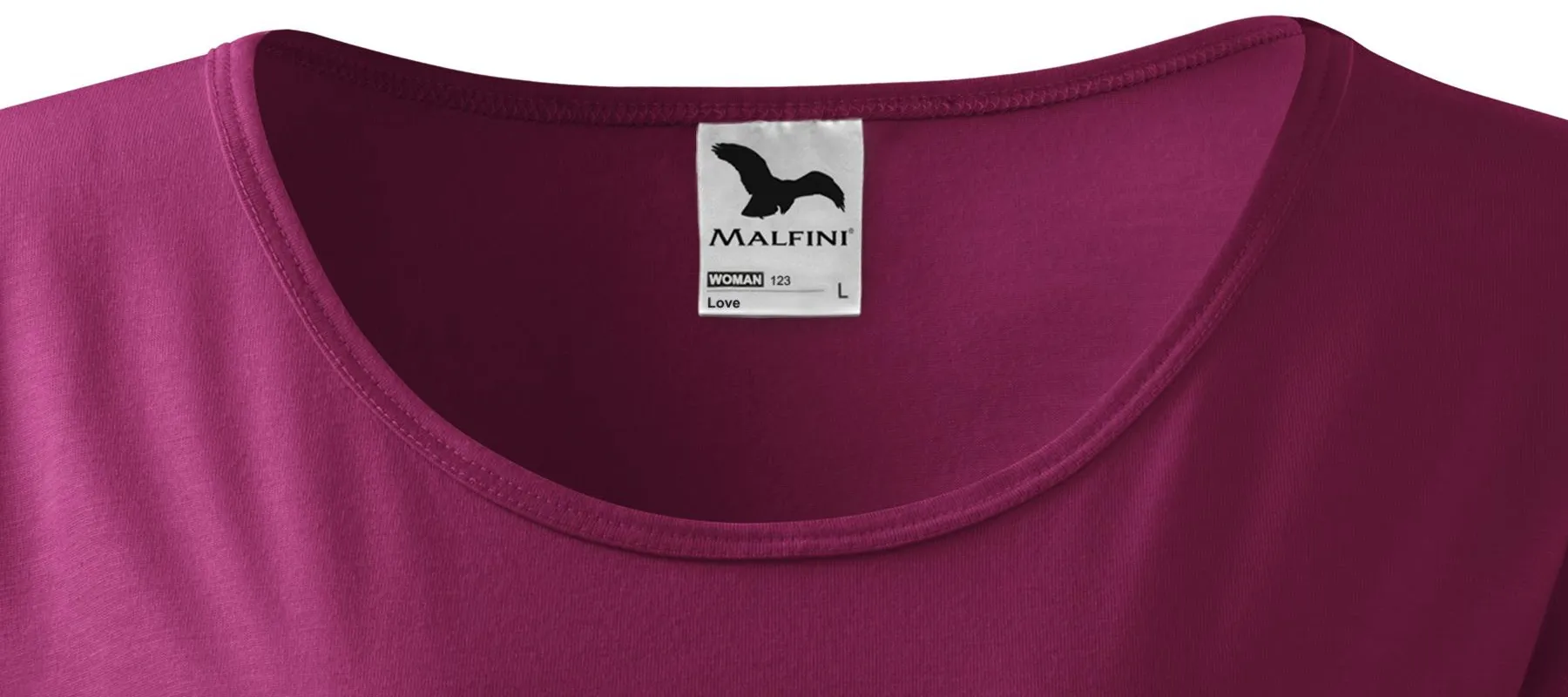 Dames lang T-shirt/jurk - Diepere ronde halslijn