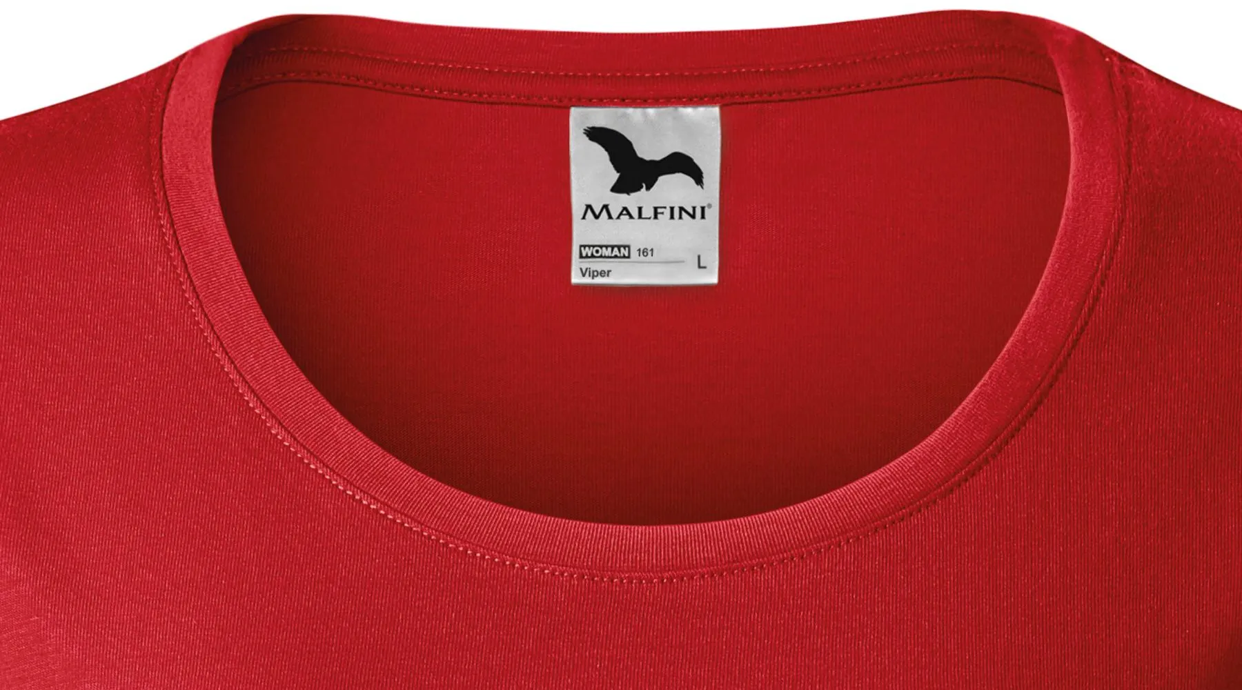 Dames slim fit T-shirt met ronde halslijn - Diepere ronde halslijn