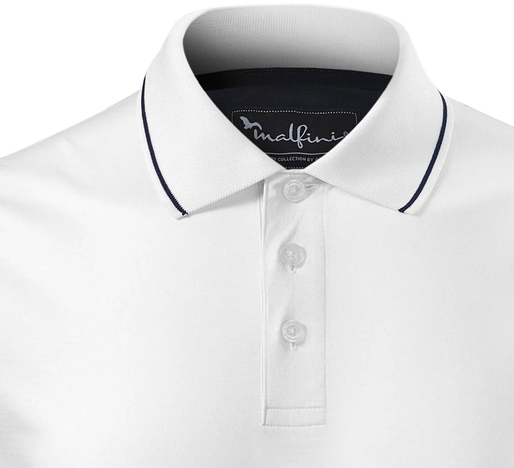 Elegant gemerceriseerd poloshirt voor heren - 3-knoopssluiting
