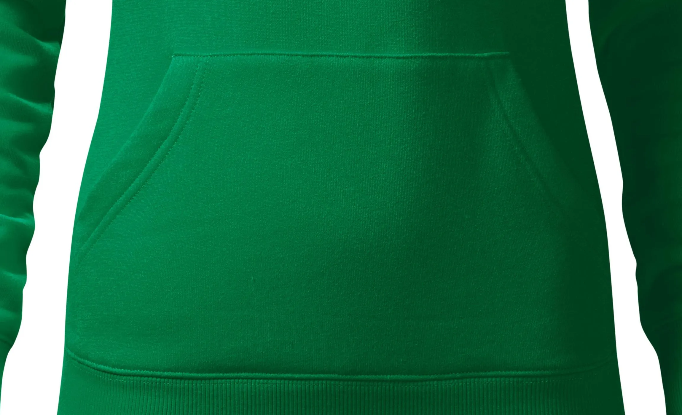 Damessweatshirt met capuchon zonder rits - kangoeroe-achtige buidel