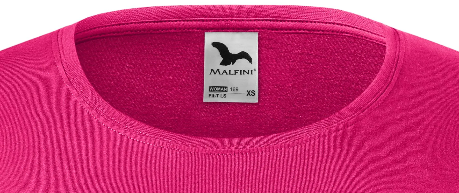Dames T-shirt met lange mouwen - Diepere ronde halslijn