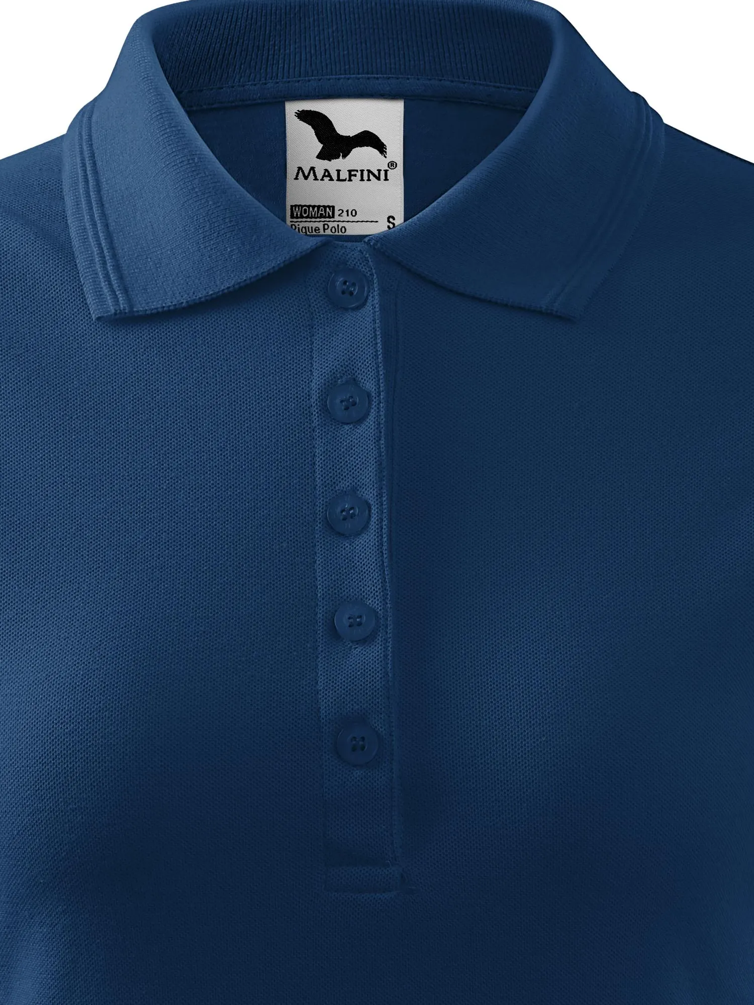 Elegant dames poloshirt, middernachtblauw, XL