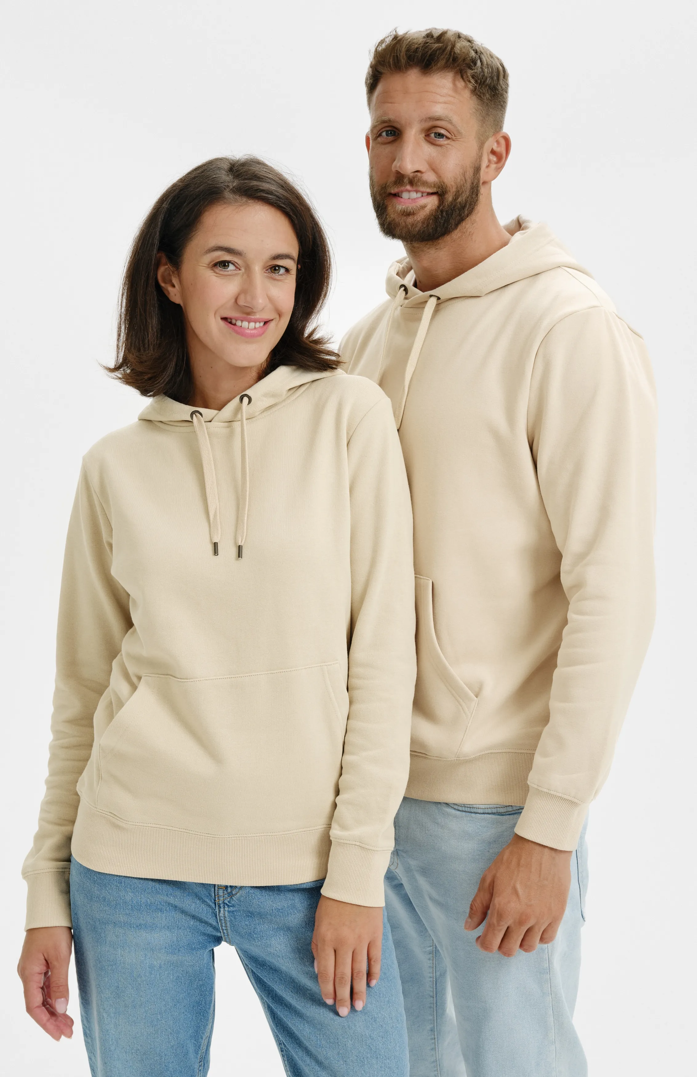 Damessweatshirt met capuchon zonder rits - Het hele team was hetzelfde gekleed.