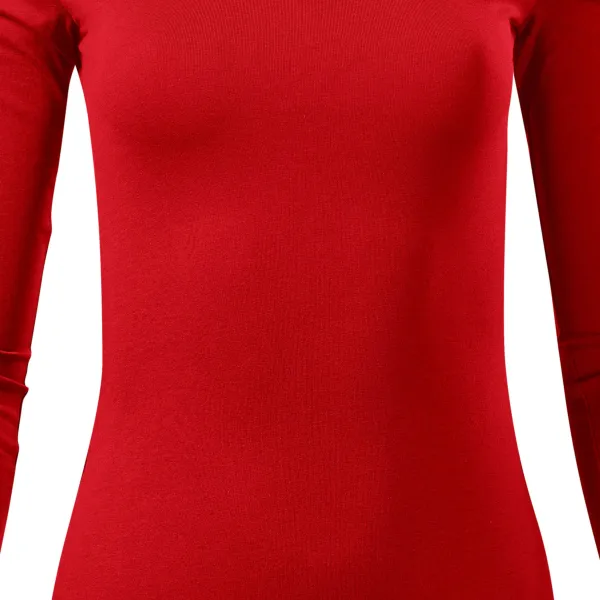 Dames T-shirt met lange mouwen - Licht getailleerde snit