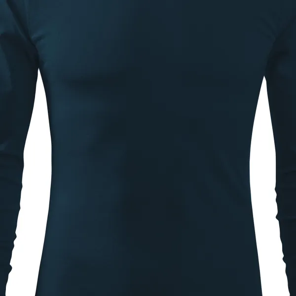 Heren T-shirt met lange mouwen - Licht getailleerde snit