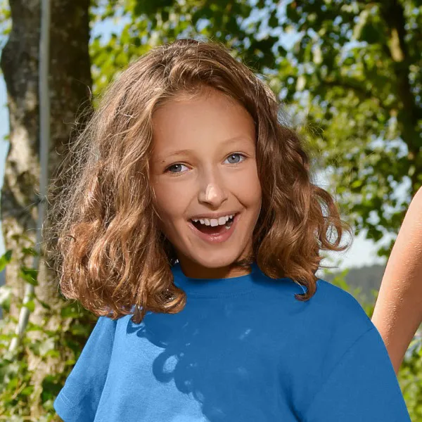 Eenvoudig kinder T-shirt - Klassieke ronde halslijn