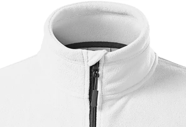 Contrasterend fleecejack voor heren - Ritssluiting tot aan de kin