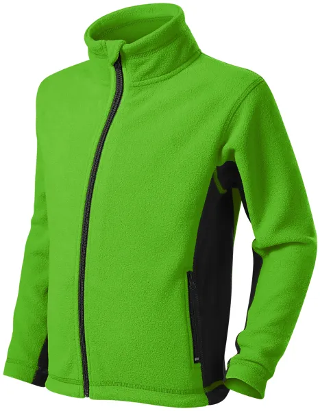 Contrasterend fleecejack voor kinderen - Kinderfleecejack met contrasterende elementen