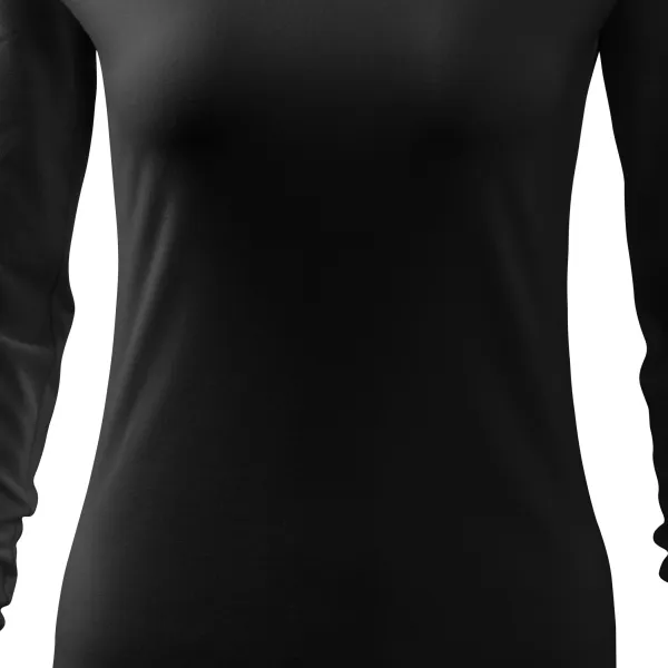 Dames nauwsluitend T-shirt, V-halslijn - Zacht taps toelopende snit