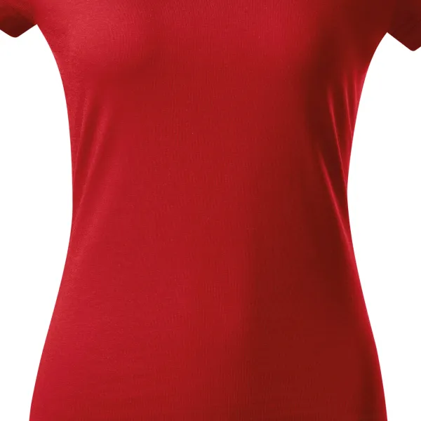 Dames slim fit T-shirt met ronde halslijn - Zacht taps toelopende snit
