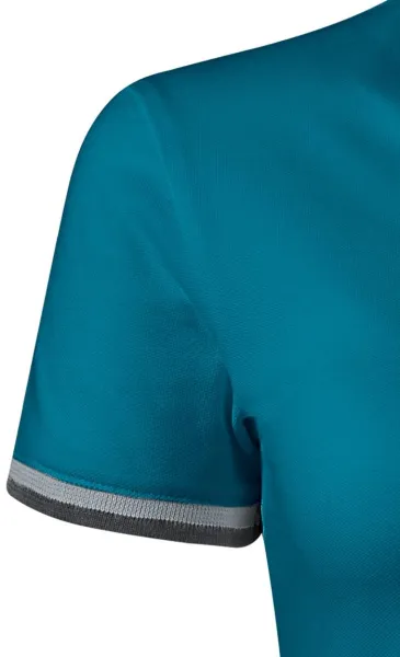 Damesjurk met kraag omhoog - Korte mouwen met contrasterende strepen