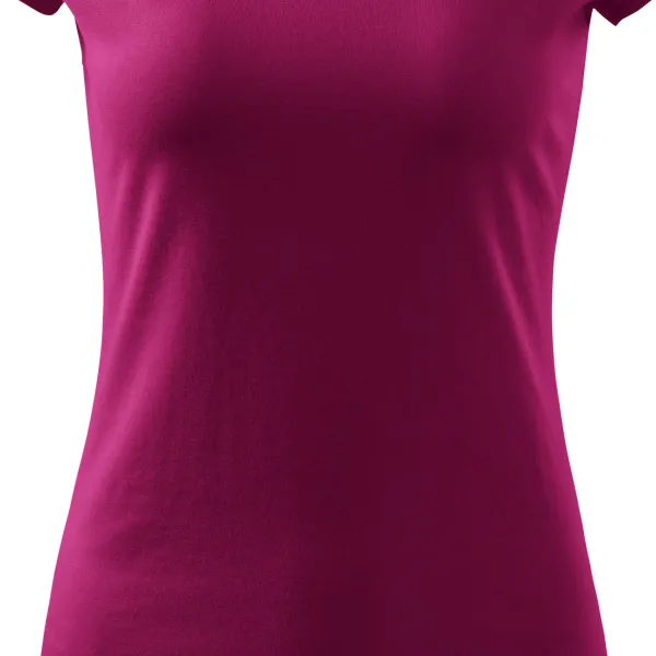 Dames T-shirt met zeer korte mouwen - Zacht taps toelopende snit