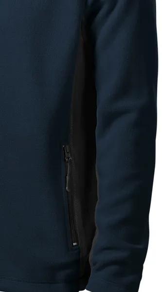 Contrasterend fleecejack voor heren - Donkere contrasterende details