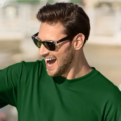 Klassiek T-shirt voor heren - Klassieke ronde halslijn