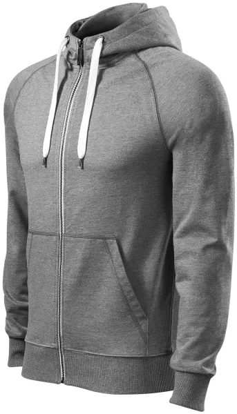Contrasterend sweatshirt voor heren met capuchon - Hoodie met rits voor heren