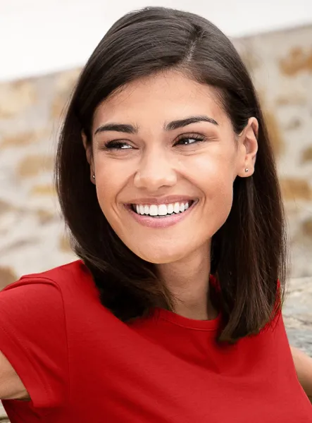 Trendy dames T-shirt - Klassieke ronde halslijn