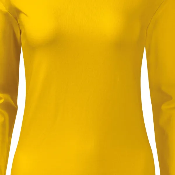 Dames nauwsluitend T-shirt met lange mouwen - Zacht taps toelopende snit