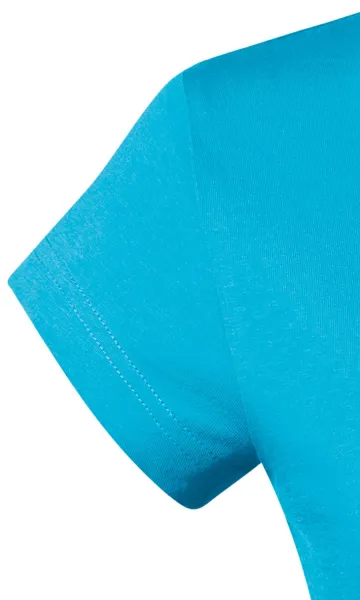 Dames slim fit T-shirt met V-halslijn - Zeer korte mouwen