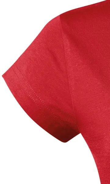 Dames slim fit T-shirt met ronde halslijn - Korte mouwen