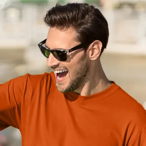 Klassiek T-shirt voor heren - Klassieke ronde halslijn