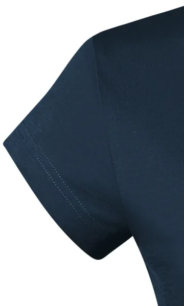 Dames slim fit T-shirt met V-halslijn - Zeer korte mouwen