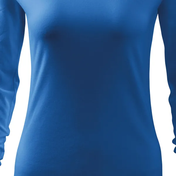 Dames nauwsluitend T-shirt, V-halslijn - Zacht taps toelopende snit