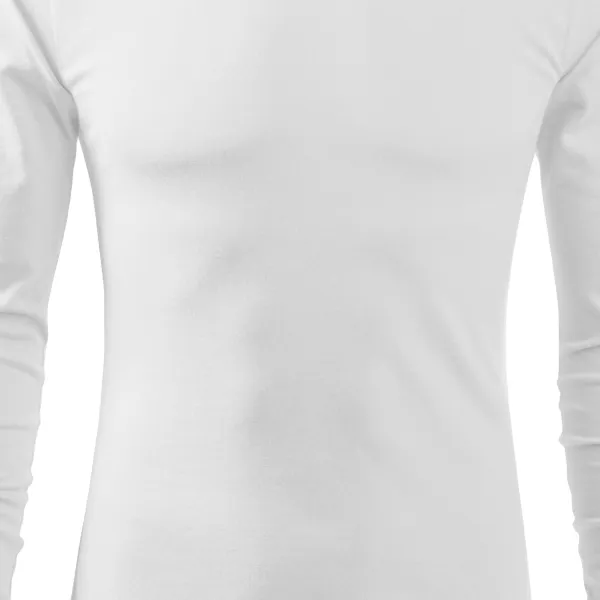 Heren T-shirt met lange mouwen - Licht getailleerde snit