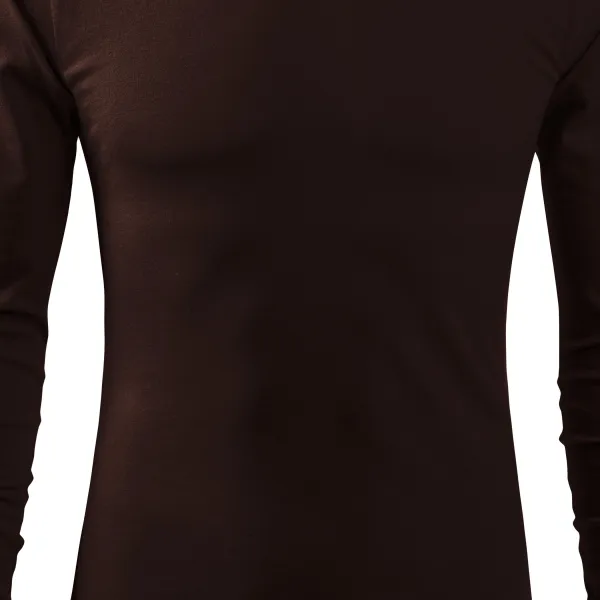 Heren T-shirt met lange mouwen - Licht getailleerde snit