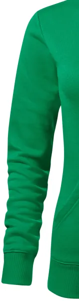 Damessweatshirt met capuchon zonder rits - Klassieke lange mouwen