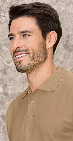Los poloshirt voor heren - Sluiting met 3 knopen