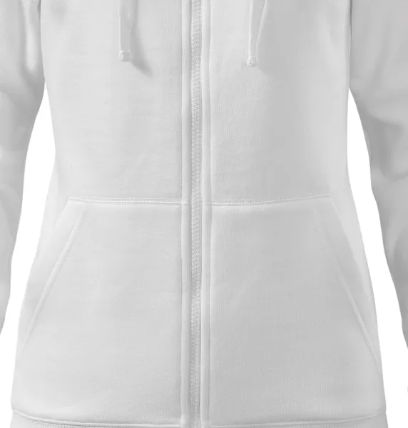 Damessweatshirt met capuchon - Getailleerd model met zijnaden