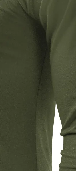 Heren T-shirt met lange mouwen - Gesneden met zijnaden