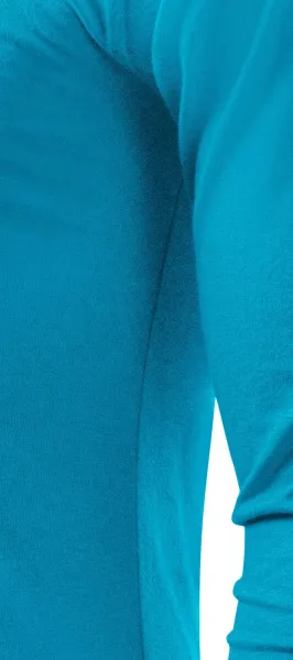 Heren T-shirt met lange mouwen - Gesneden met zijnaden