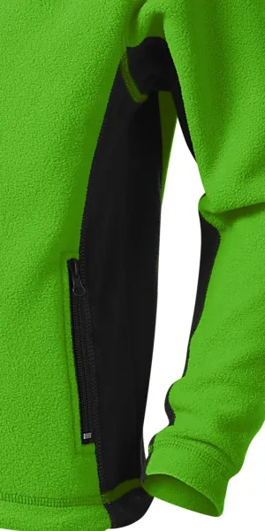 Contrasterend fleecejack voor kinderen - Donkere contrasterende details