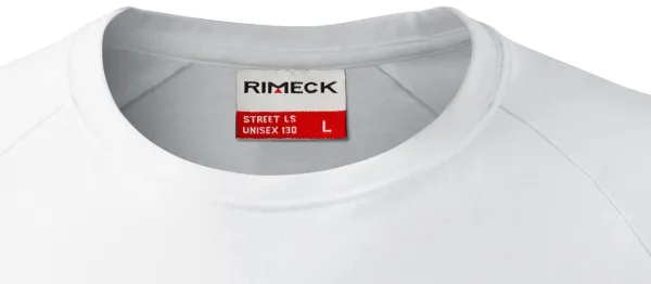 Contrasterend T-shirt voor heren met lange mouwen - Klassieke ronde halslijn