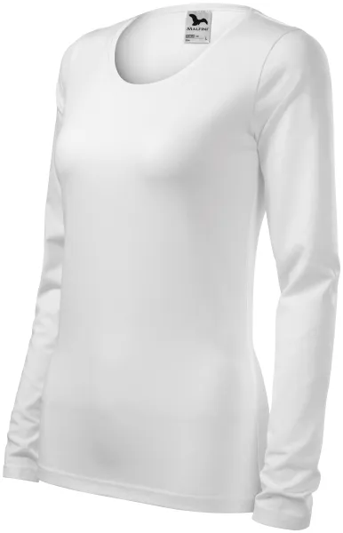 Dames nauwsluitend T-shirt met lange mouwen - Comfortabel katoenen dames T-shirt