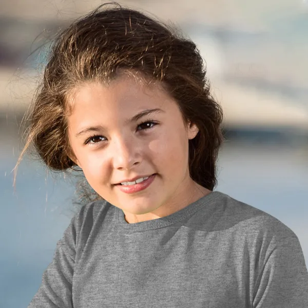 Kinder T-shirt met lange mouwen - Klassieke ronde halslijn