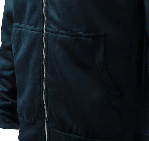Eenvoudig herensweatshirt zonder capuchon - Zakken in kangoeroestijl