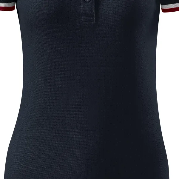 Dames poloshirt met kraag omhoog - Zacht taps toelopende snit