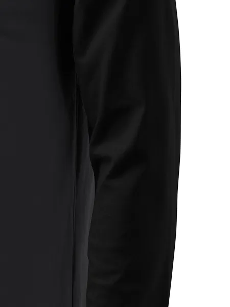 Contrasterend T-shirt voor heren met lange mouwen - Gesneden met zijnaden