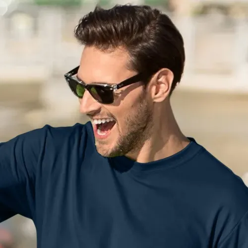 Klassiek T-shirt voor heren - Klassieke ronde halslijn