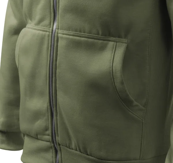 Eenvoudig herensweatshirt zonder capuchon - Zakken in kangoeroestijl