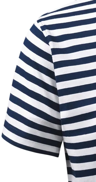T-shirt in marinestijl - Klassieke korte mouwen