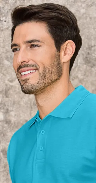 Los poloshirt voor heren - Sluiting met 3 knopen