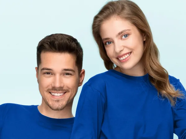 Lichtgewicht T-shirt met lange mouwen - Klassieke ronde halslijn