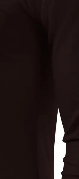 Heren T-shirt met lange mouwen - Gesneden met zijnaden