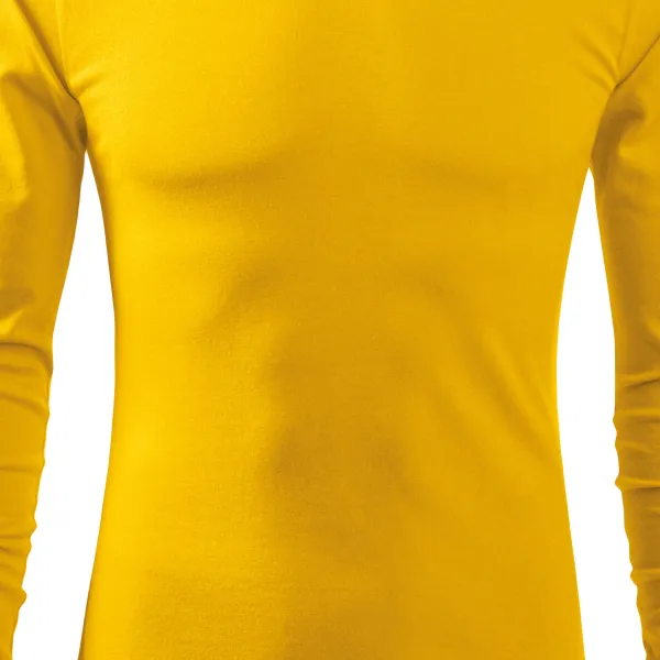 Heren T-shirt met lange mouwen - Licht getailleerde snit