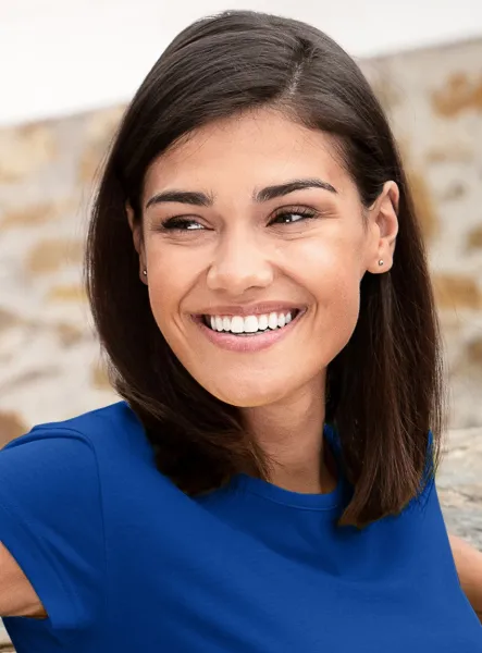 Trendy dames T-shirt - Klassieke ronde halslijn